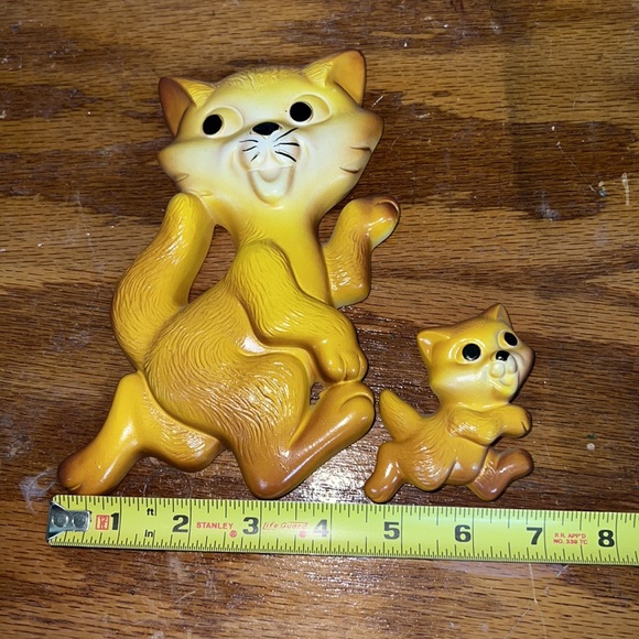 C. 1970 Set of 4 Plaster Cat Wall Hangings Miller Studio, Inc. - Picture 11 of 13